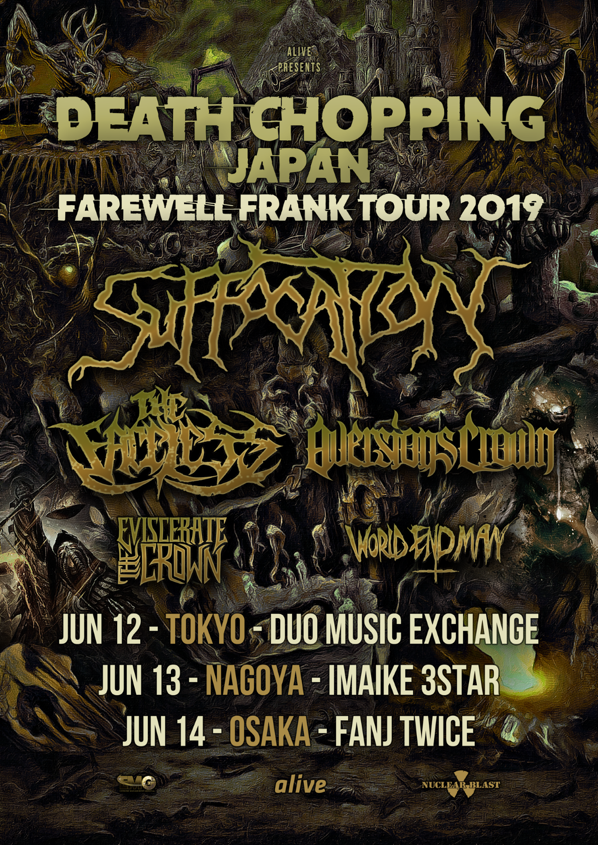 SUFFOCATION JAPAN TOUR 2019 | 100%Metal – metal100.com